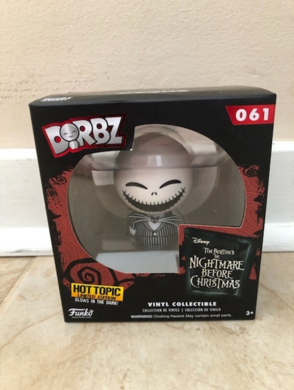 Funko Dorbz Jack Skellington Vinyl Figure - New